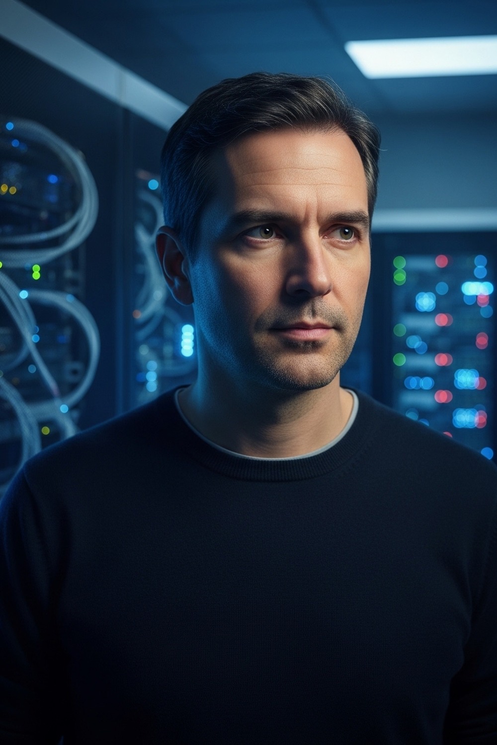 Dario Amodei, Anthropic CEO and AI safety pioneer, in a research environment