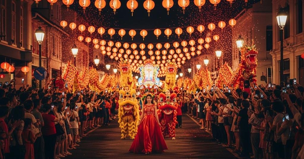 The 268-foot Golden Dragon Gum Lung carried by over 100 people through Grant Avenue