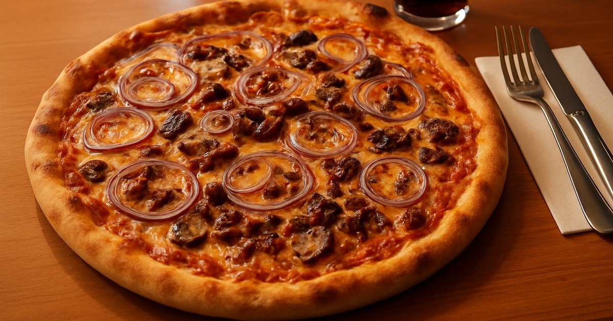 Close-up of wild Nordic ingredients — cloudberries and chanterelles — arranged on a wooden board