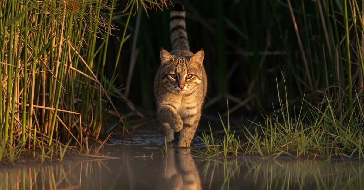 Close-up of a jungle cat