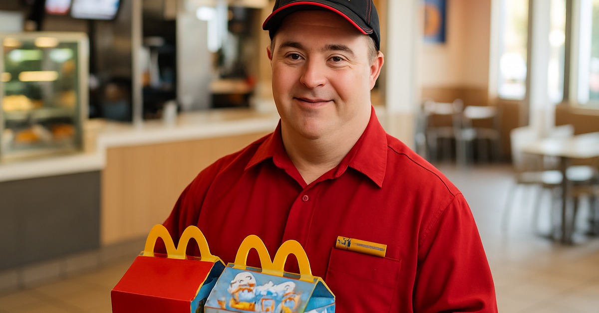 Close side view of McDonald