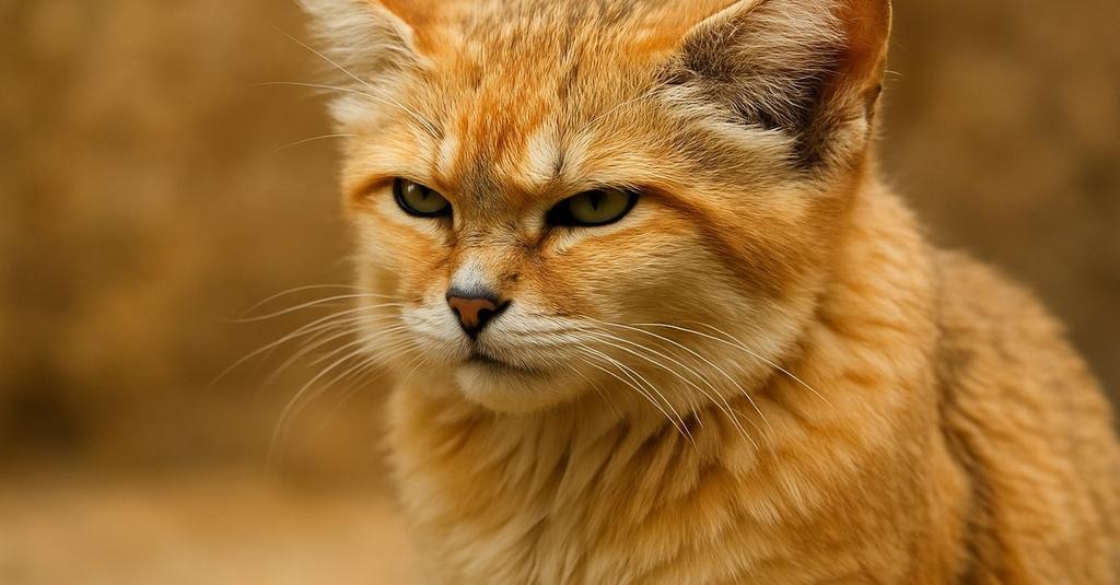 Close-up of a sand cat