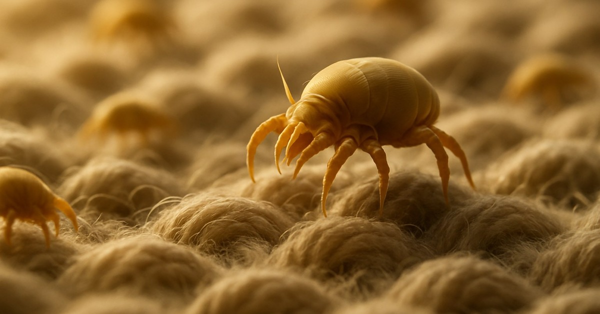 Unmade bed bathed in morning sunlight streaming through open bedroom window