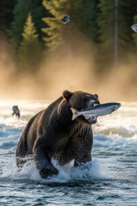 Photo: 45 Salmon in 10 Hours: The Bear Who Eats Like a Machine