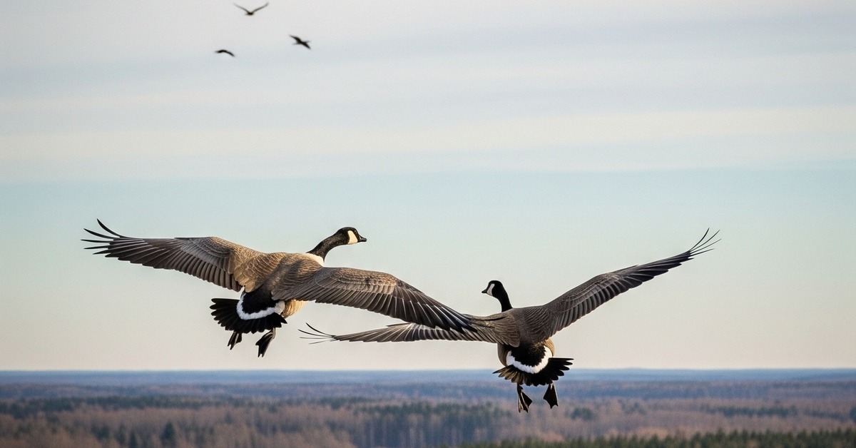 Canada Geese Leave the Formation for Each Other — supporting photograph (different angle)