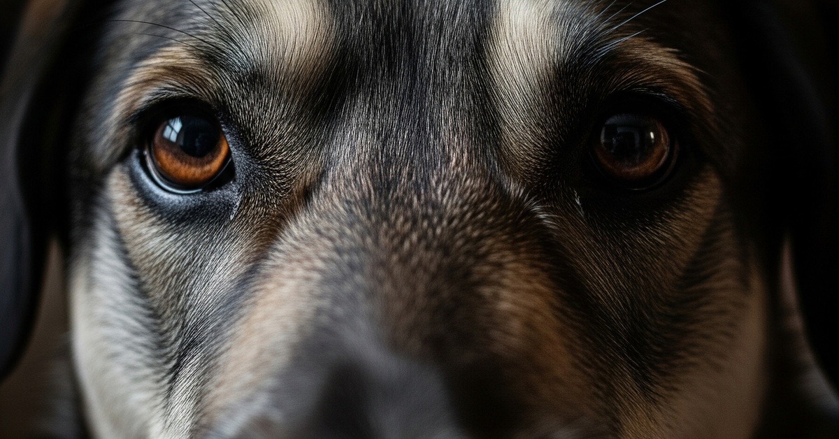 Close-up of an alert dog