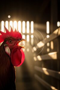 Photo: How Roosters Survive Their Own 140-Decibel Screams