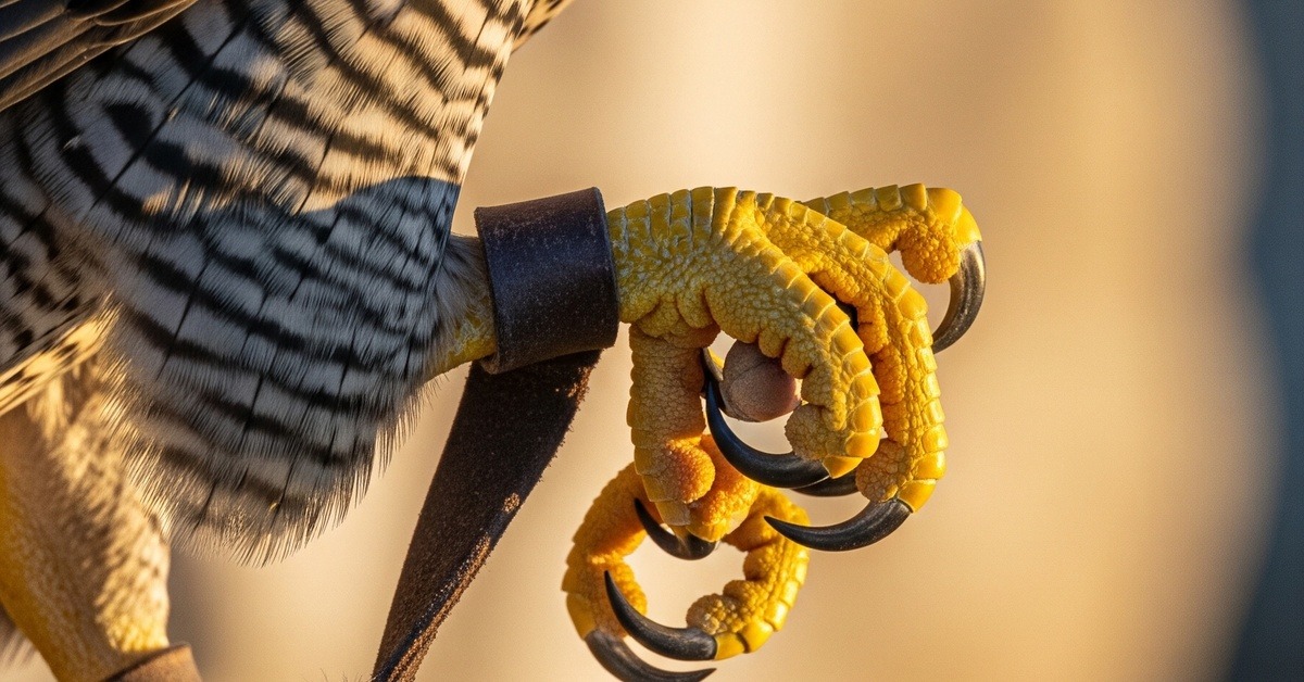 Close-up of peregrine falcon