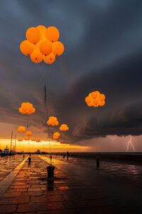 Photo: The Priest Who Flew 1,000 Balloons Into the Atlantic