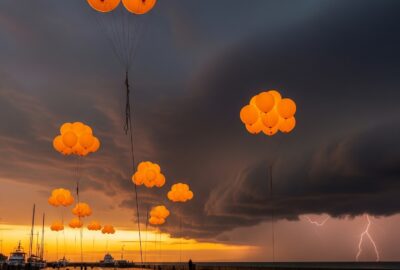 Photo: The Priest Who Flew 1,000 Balloons Into the Atlantic