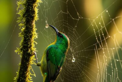 Photo: This Bird Hunts Spiders — Then Steals Their Silk
