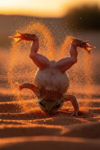 Photo: The Turtle Frog: Australia's Headfirst Desert Burrower