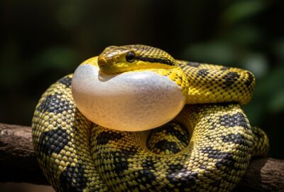 Photo: The Yellow-Bellied Puffing Snake That Rules the Canopy