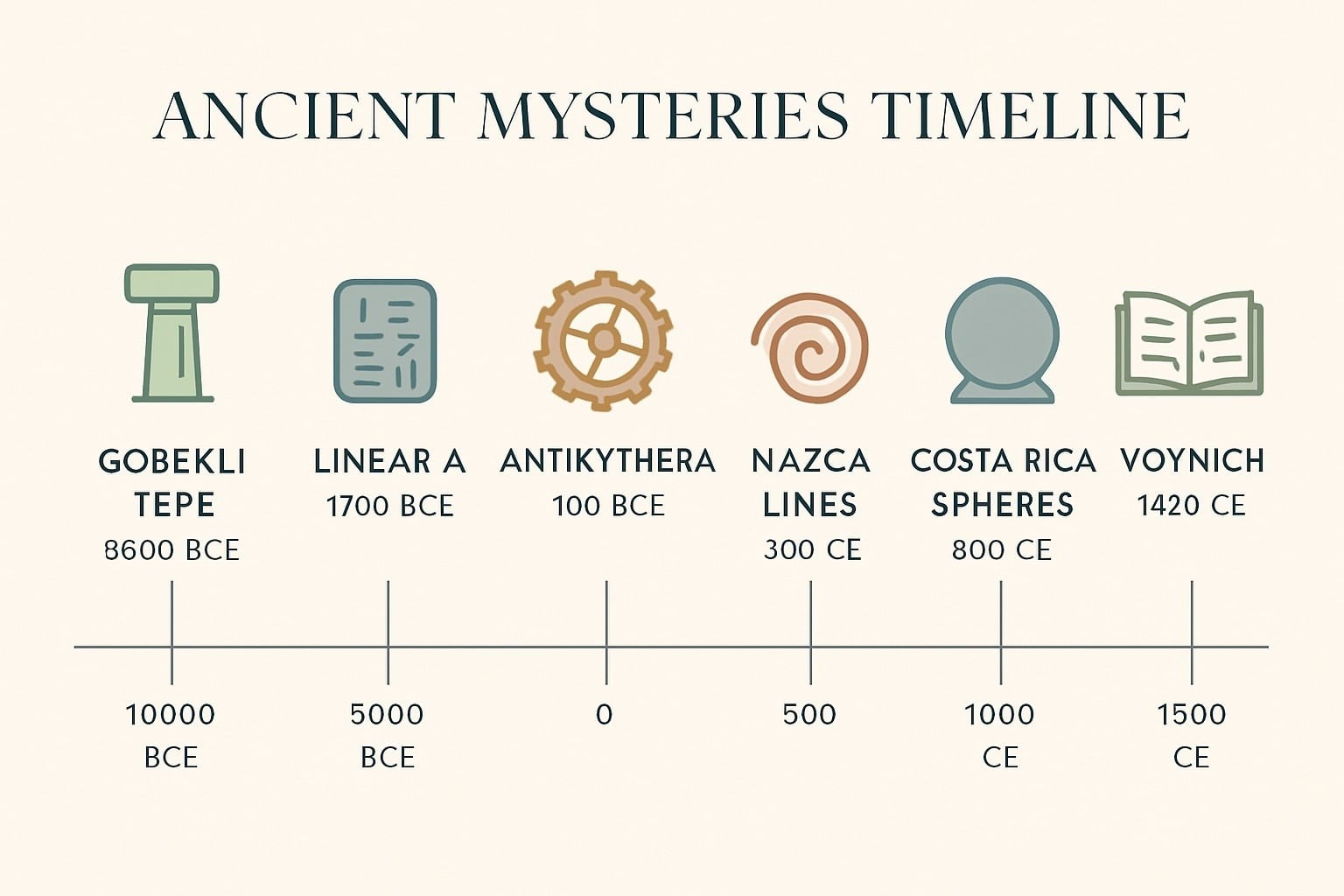 9 Ancient Mysteries Still Unsolved in 2026 (Honest Status) infographic