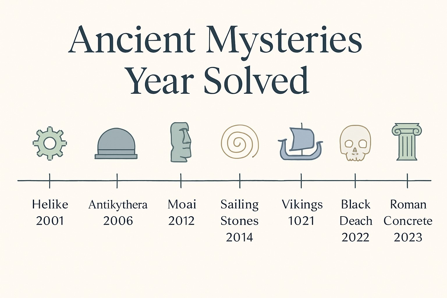 Ancient Mysteries That Have Been Solved: 8 Real Verdicts infographic