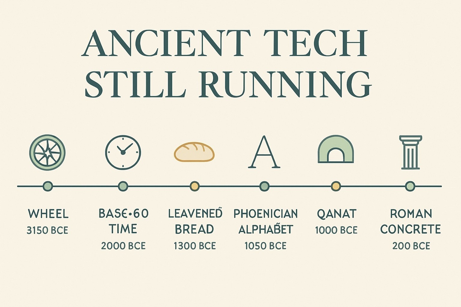 Ancient Technology Still Used Today: 10 Lasting Designs infographic