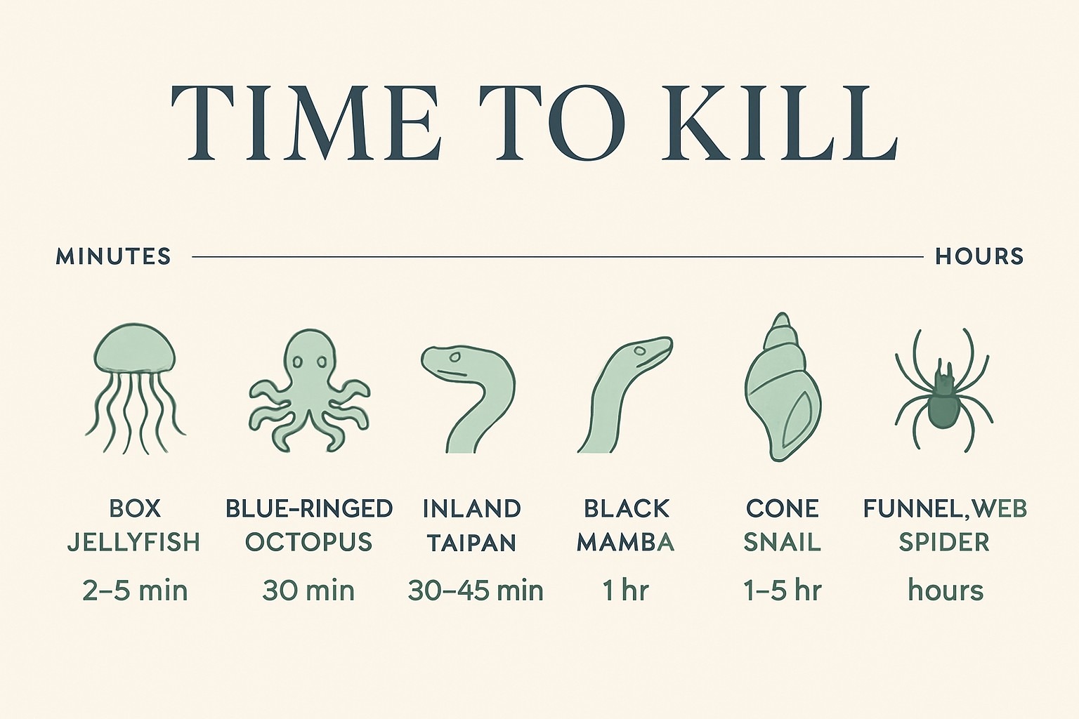 Které zvíře vás může zabít nejrychleji? Infografika s poctivou odpovědí