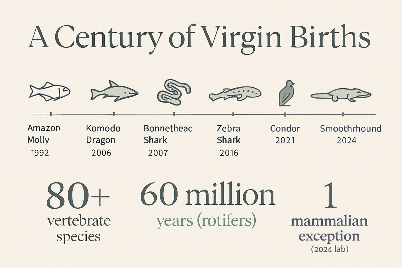 Animal That Can Reproduce Without Mating: Parthenogenesis infographic