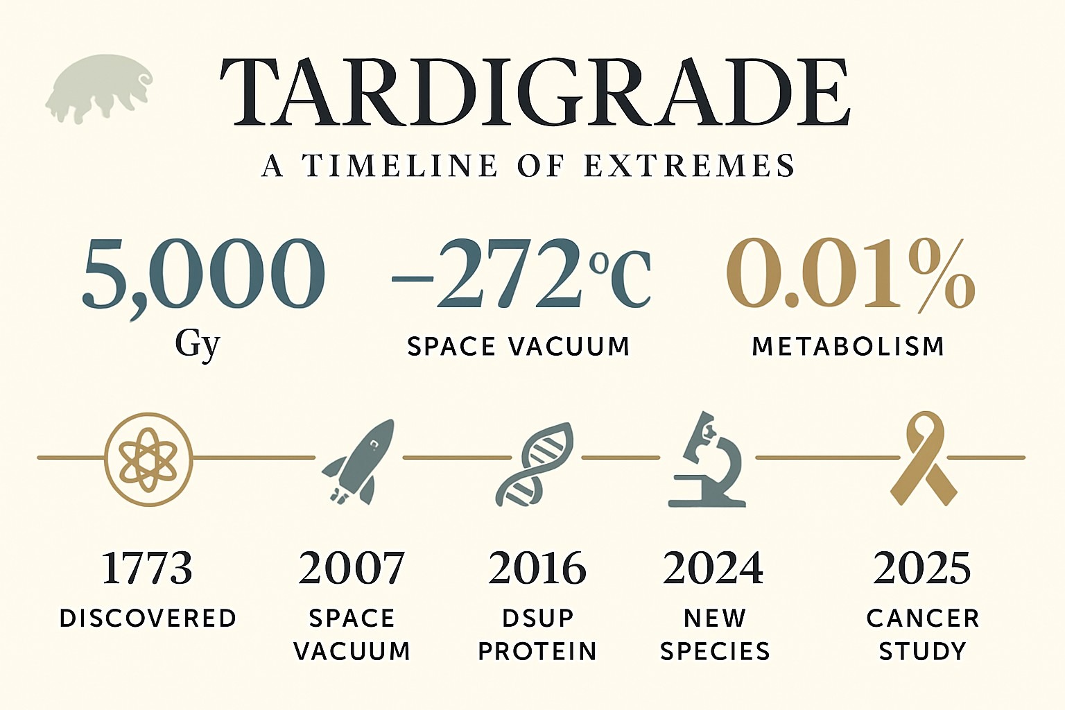 The Only Animal That Can Survive the Vacuum of Space infographic