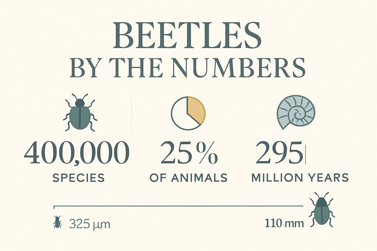 Beetle Facts: Why 1 in 4 Animals Is a Beetle infographic
