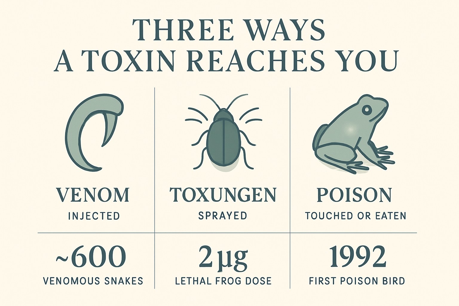 Venomous vs Poisonous Animals: What