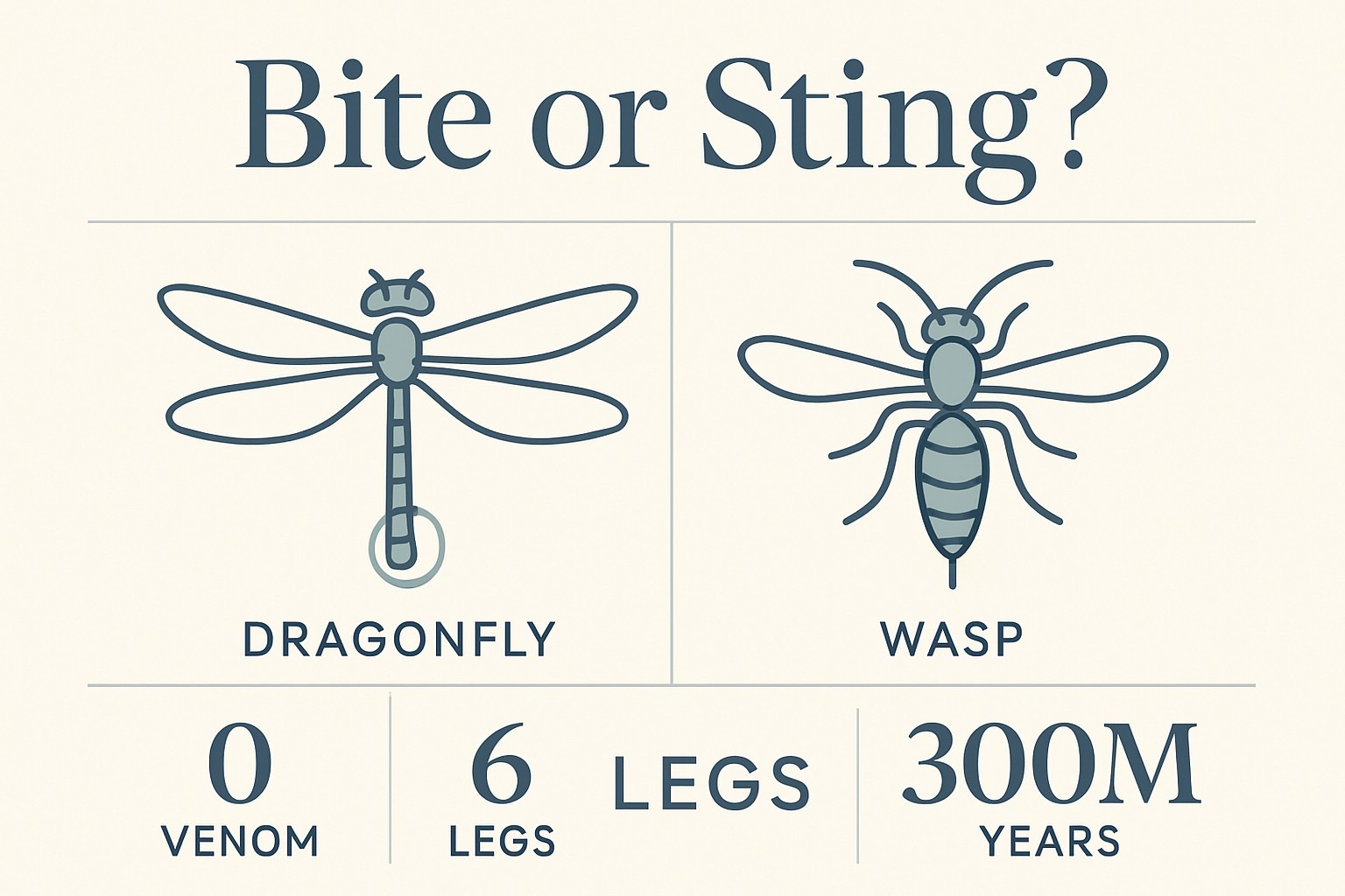 Do Dragonflies Bite or Sting? The Honest Answer infographic