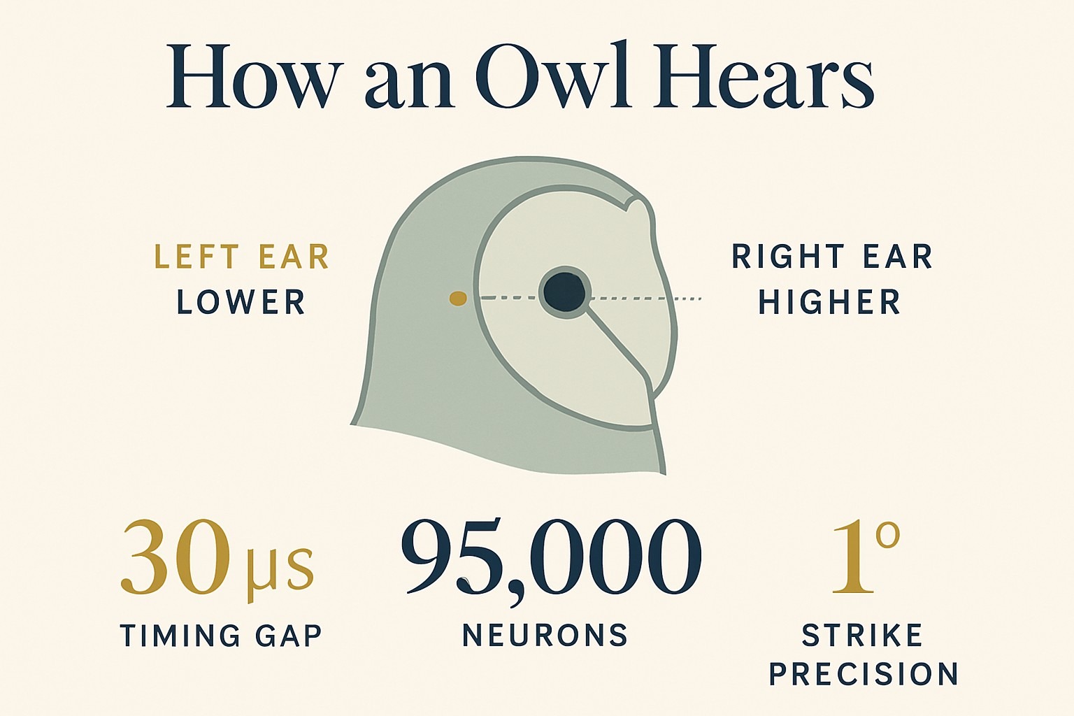 How an Owl Hears a Mouse Under Snow: The Truth About Owl Ears infographic