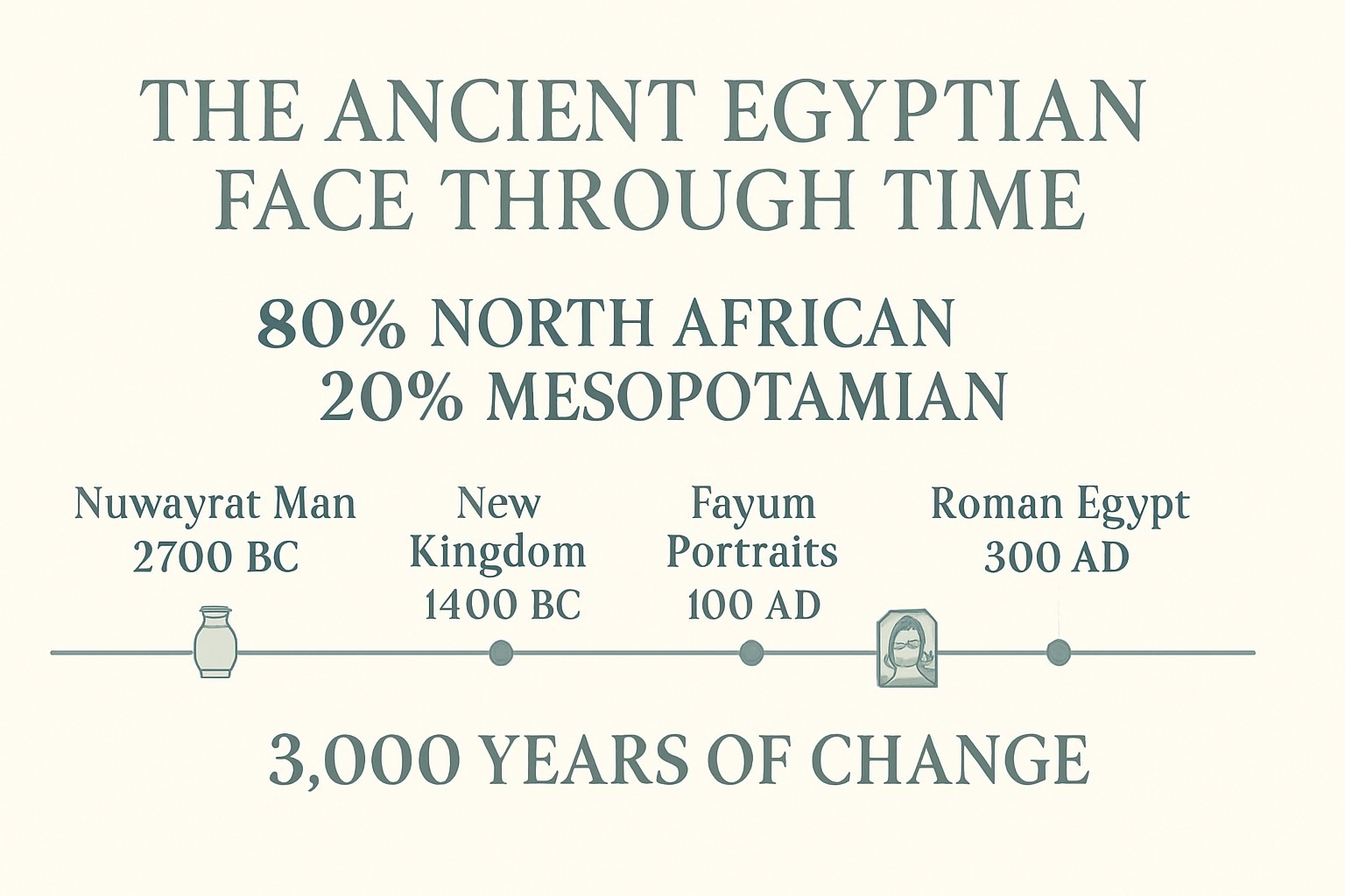 How Did Ancient Egyptians Really Look Like? infographic