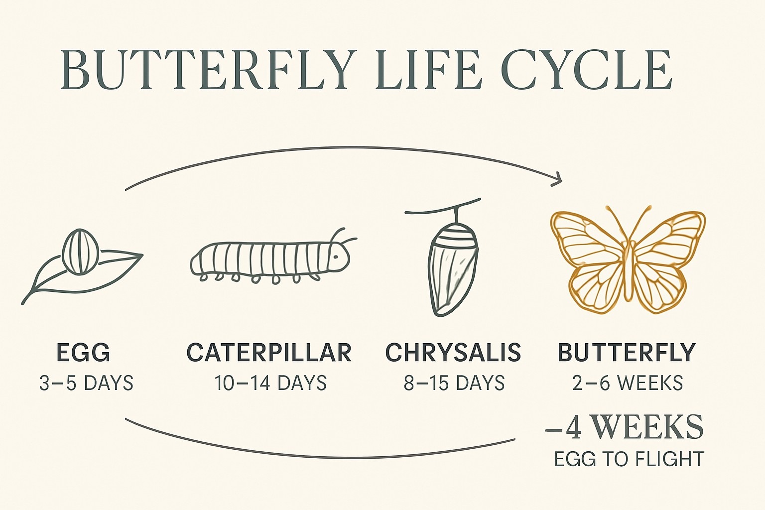 Jak se housenka promění v motýla: uvnitř chrysalidy — infografika