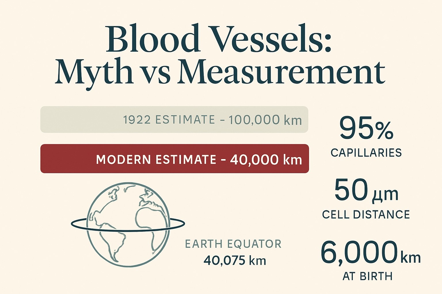 How Long Are Blood Vessels in the Human Body? Real Answer infographic