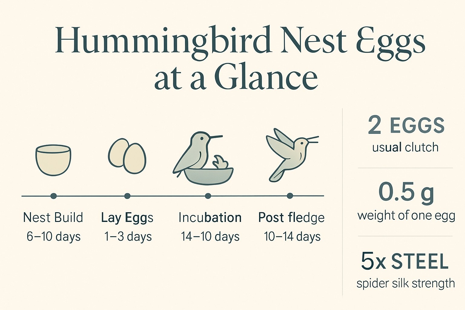 Hummingbird Nest and Eggs: Inside a Coffee-Bean Cradle infographic