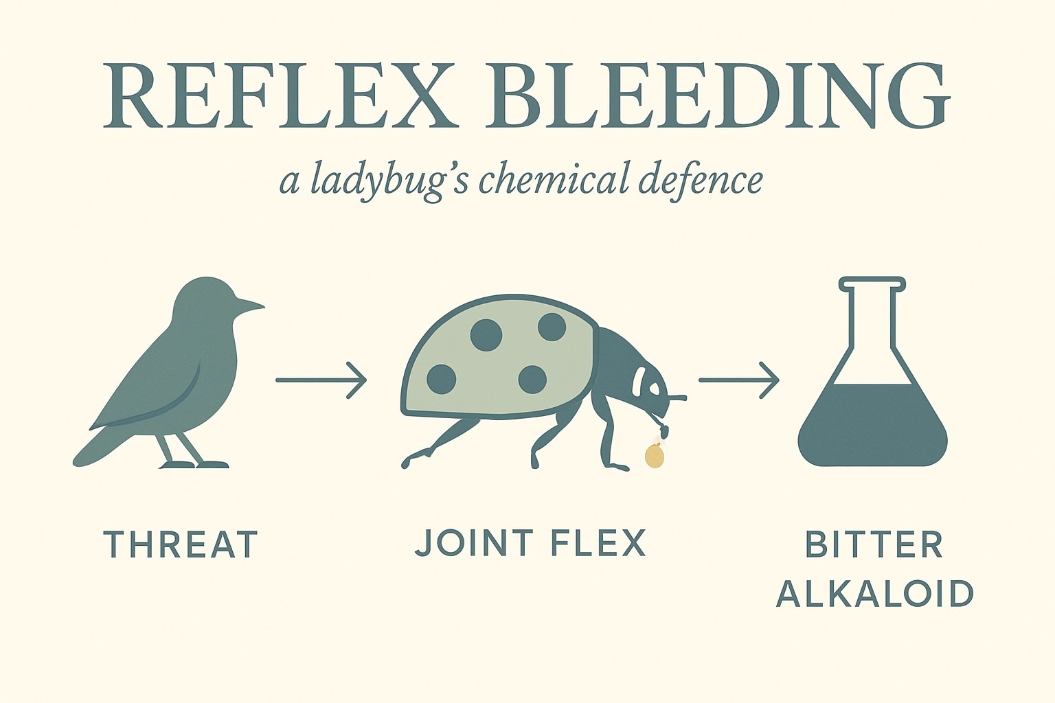 Ladybug Dark Facts: Cannibalism, Bleeding & Zombie Wasps infographic