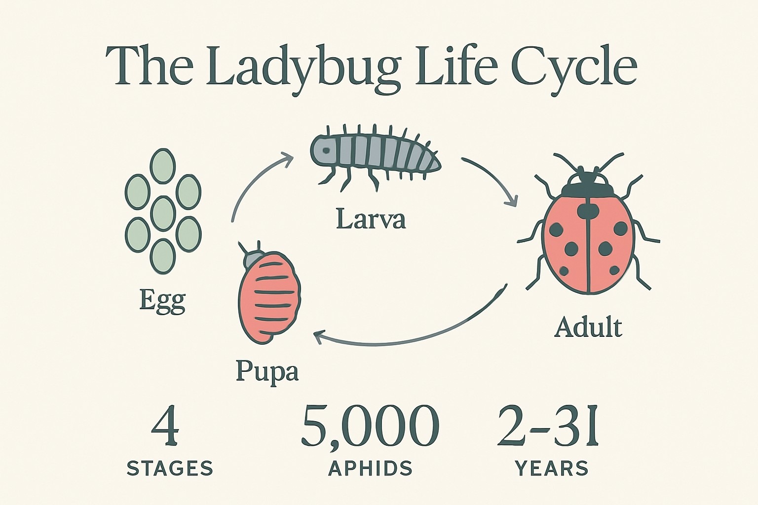 Ladybug Facts for Kids: The Truth Behind the Spots infographic