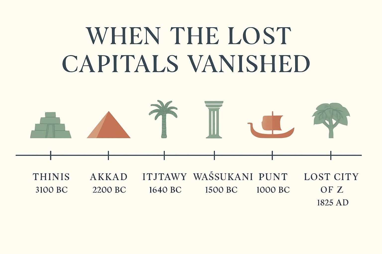 Lost Cities Never Found: 8 Real Mysteries Still Buried infographic