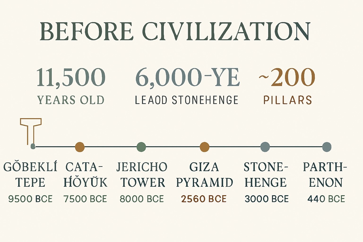 Göbekli Tepe: The Oldest Civilization Older Than Civilization infographic