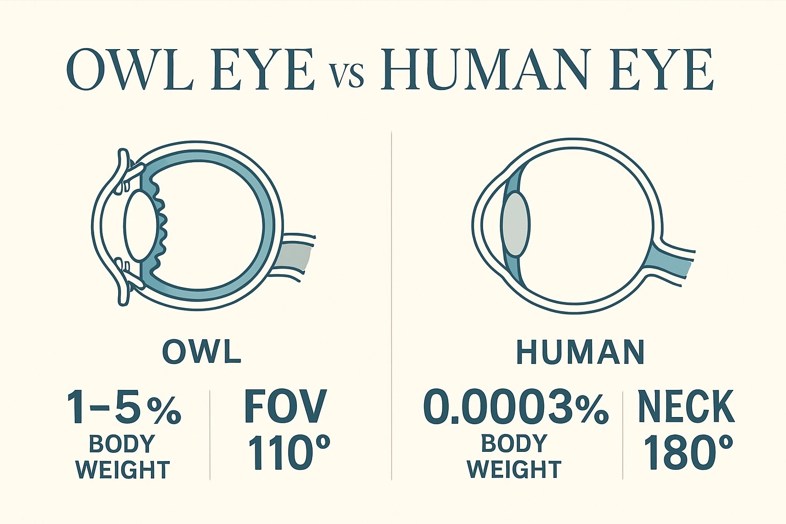 Owl Eye Facts: What Science Really Says About Night Vision infographic
