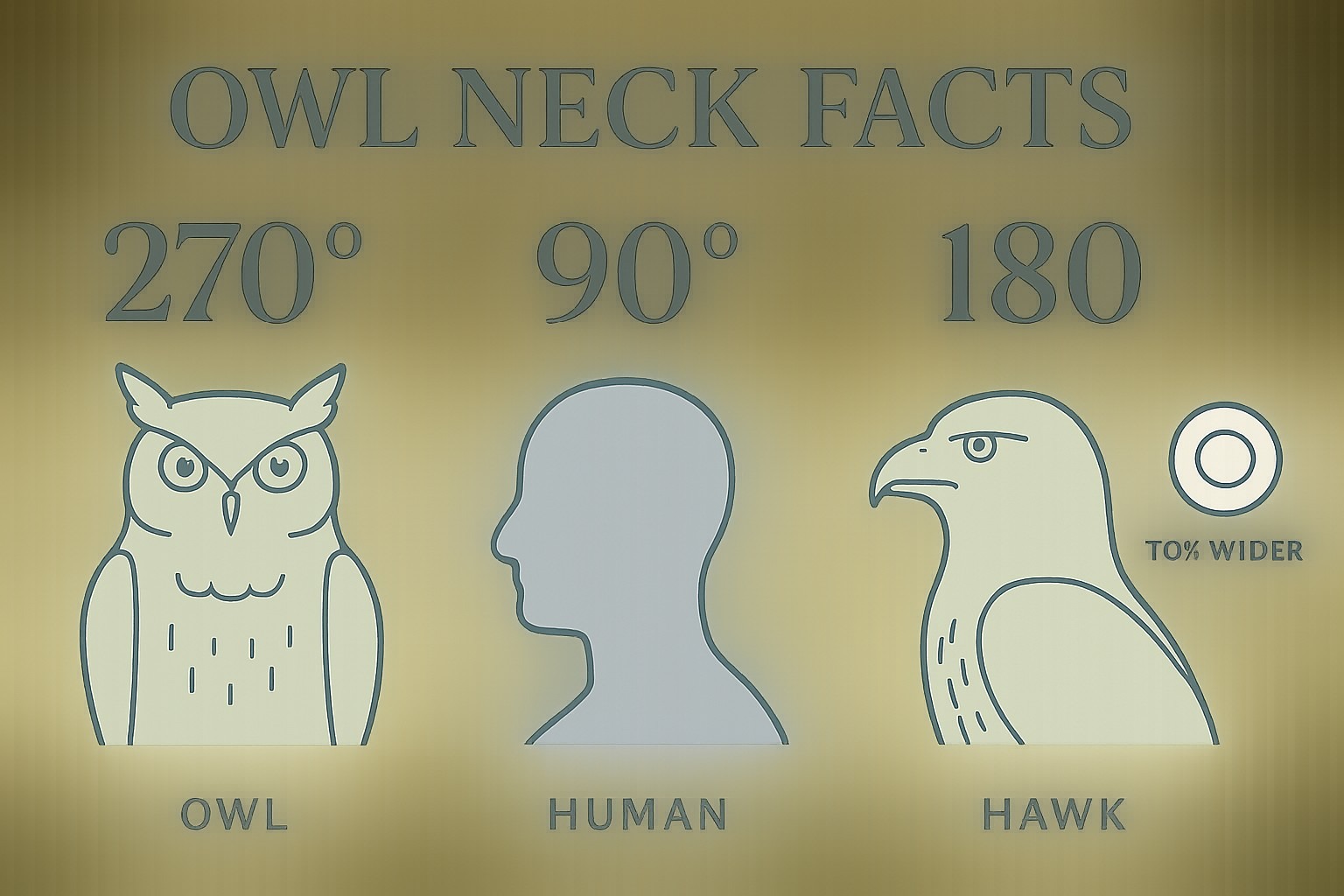 Owl Neck Facts: Can They Really Spin Their Heads 360°? infographic
