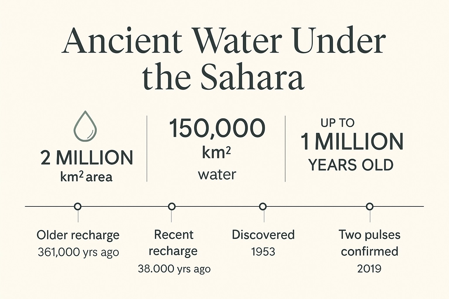 Ancient Water Under the Sahara Desert: How Old, Really? infographic