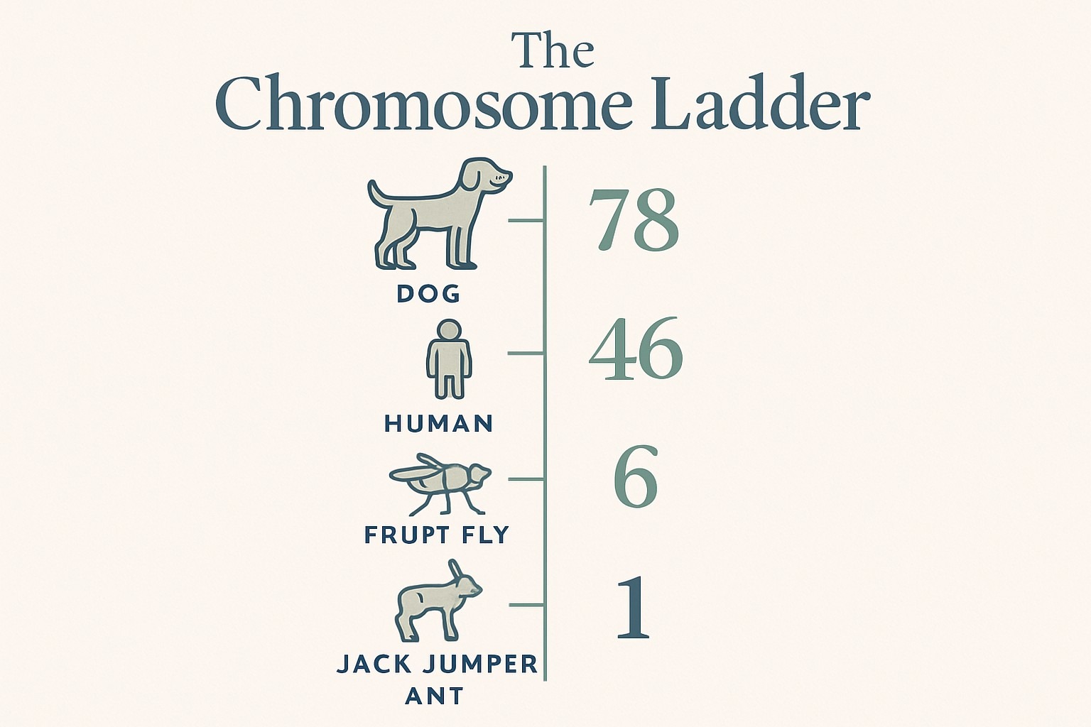 The Animal With the Fewest Chromosomes Has Just One infographic