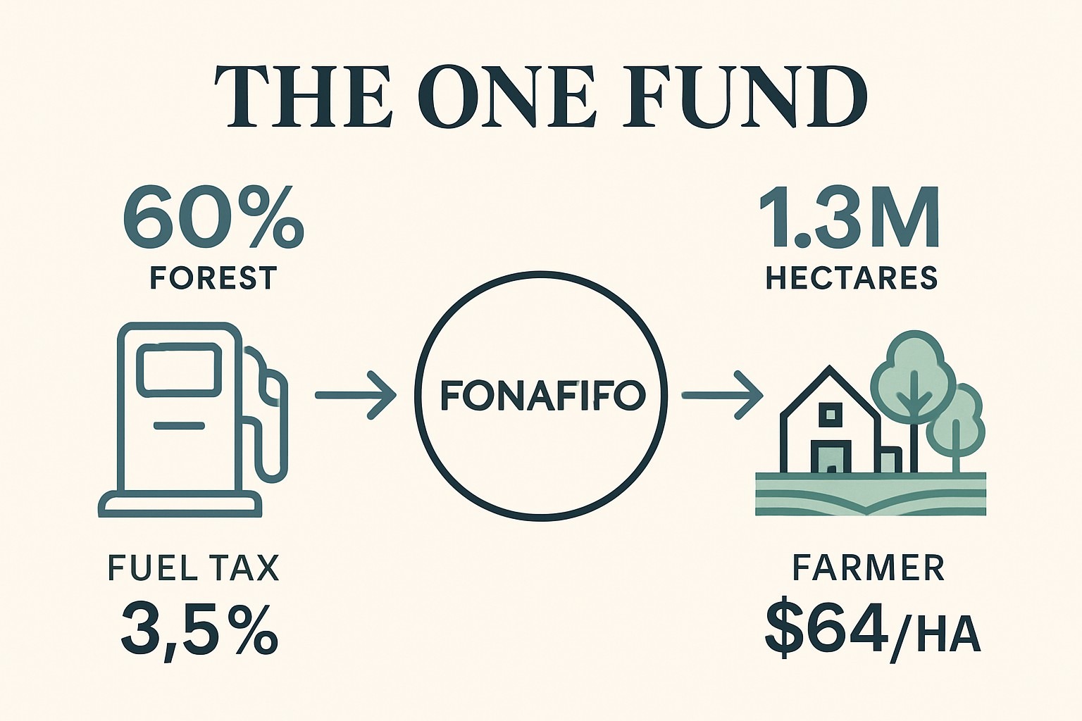 How Costa Rica Pays Farmers to Protect Forests infographic