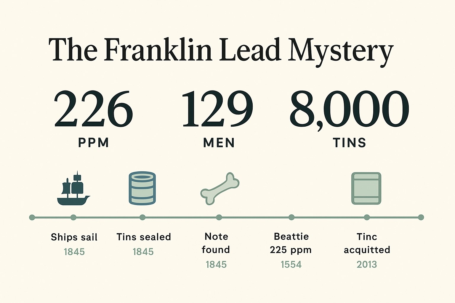 Did Tinned Food Kill the Franklin Expedition? infographic