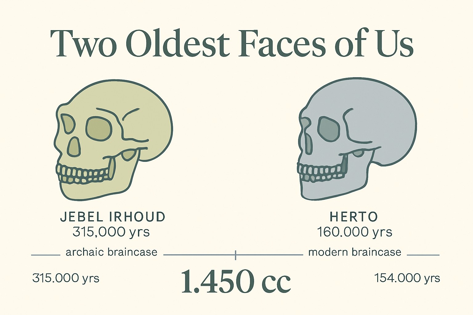 Herto Skull: The 160,000-Year-Old Human, Explained infographic