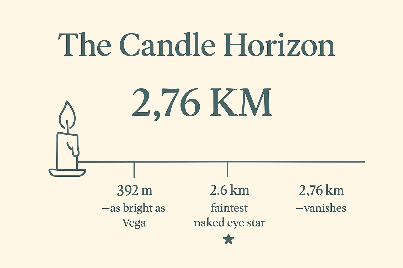 How Far Can You See a Candle Flame? The Real Answer infographic