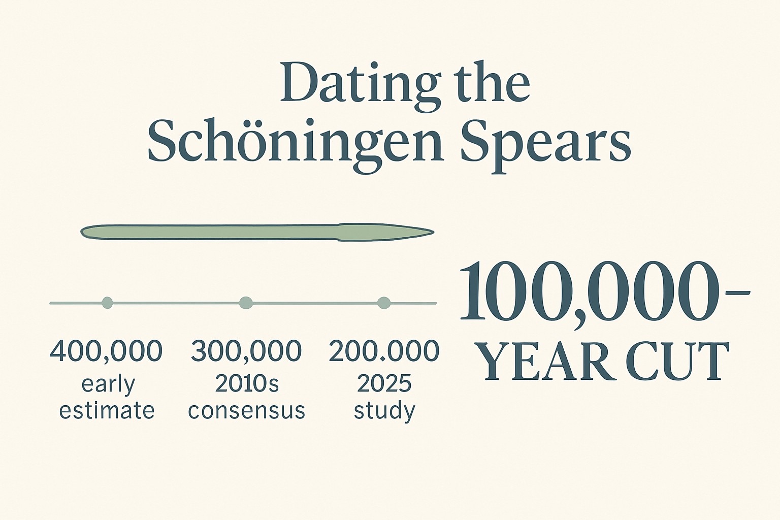 How Old Are the Schöningen Spears? The 2025 Answer infographic