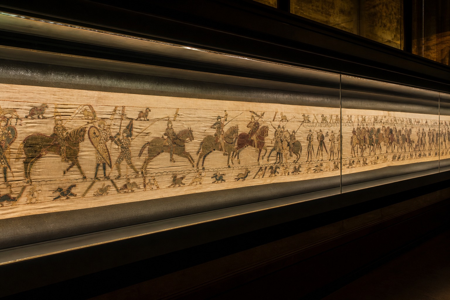 Is the Bayeux Tapestry Embroidered or Woven?