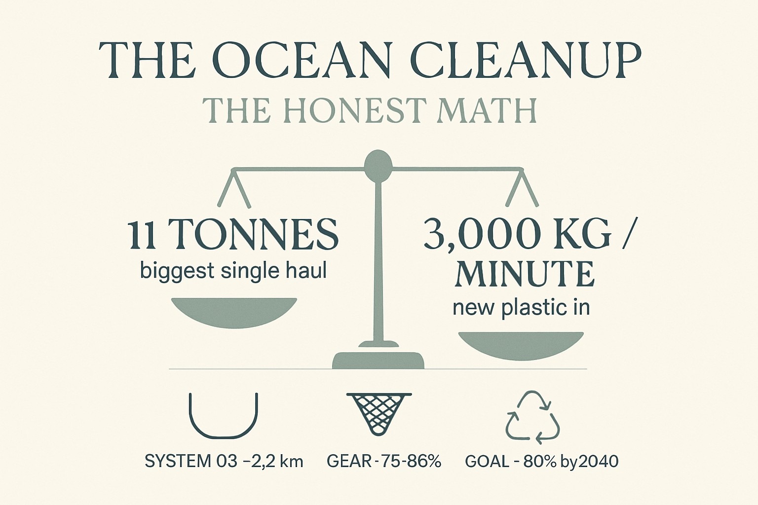 Is the Ocean Cleanup Actually Working? The Honest Math infographic