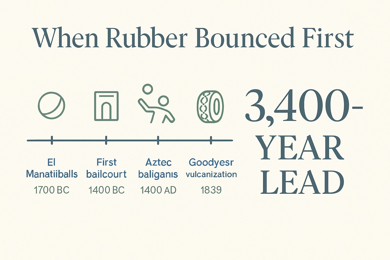 The Oldest Rubber Balls in the World Are Olmec infographic