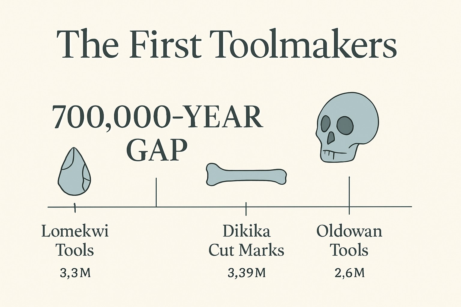 Oldest Stone Tools Before Humans: Lomekwi