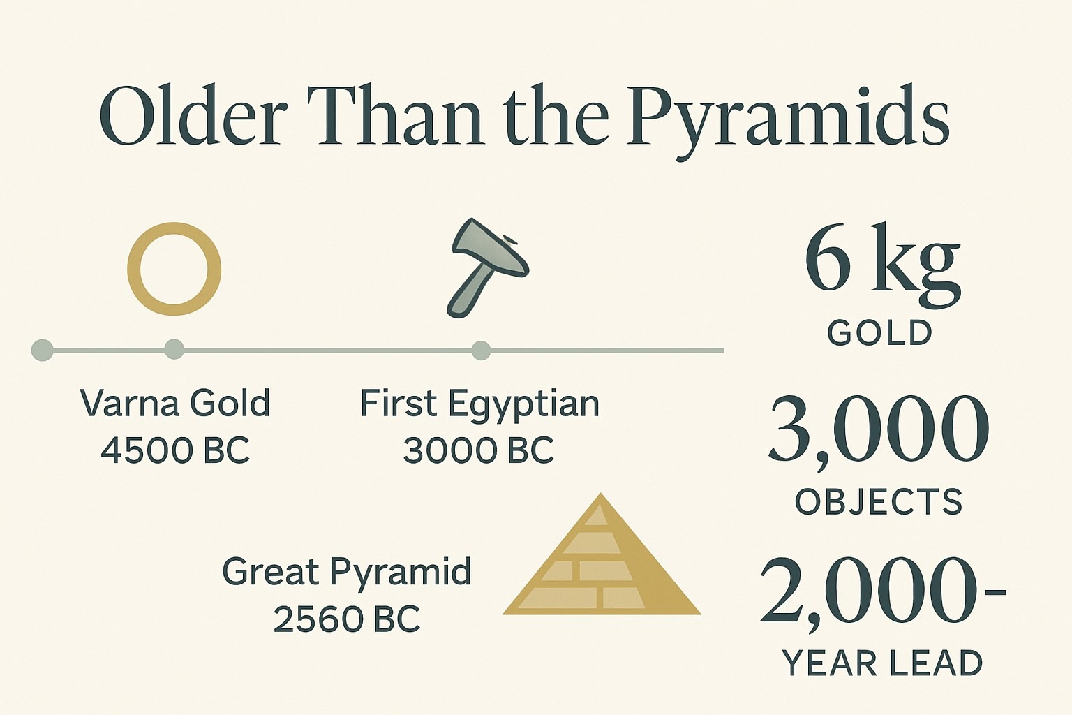 Varna Gold Older Than Pyramids: The 6,500-Year Secret infographic