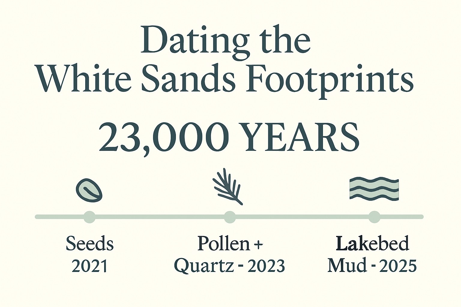 White Sands Footprints: How Old Are They Really? infographic